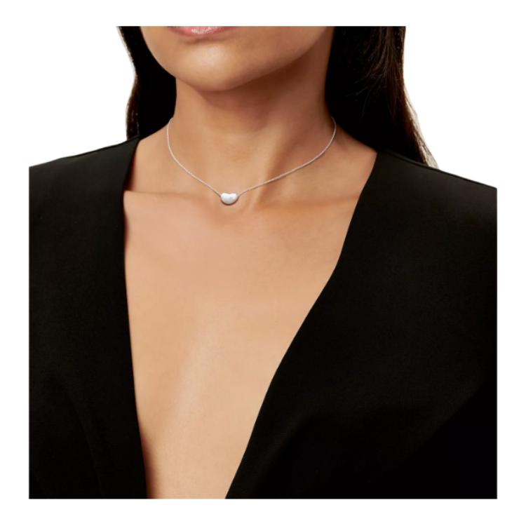 Tiffany I Spółka. Elsa Peretti® Wisiorek Fasolka Minimalistyczny Codzienny Modny Srebrny 925 Naszyjnik Damski GRP11429
