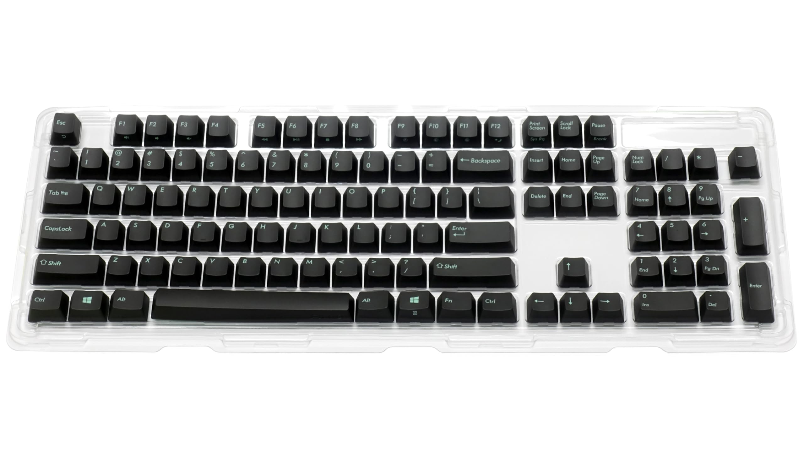 

FILCO Majestouch Replacement PBT Molded Keycap English 104 US ASCII Two-Color Set, Asphalt, Layout, Keys,