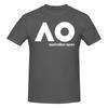 Australian Open Ao Slightly Wide Tshirt Niche Casual Neat Stitching Short Sleeve
