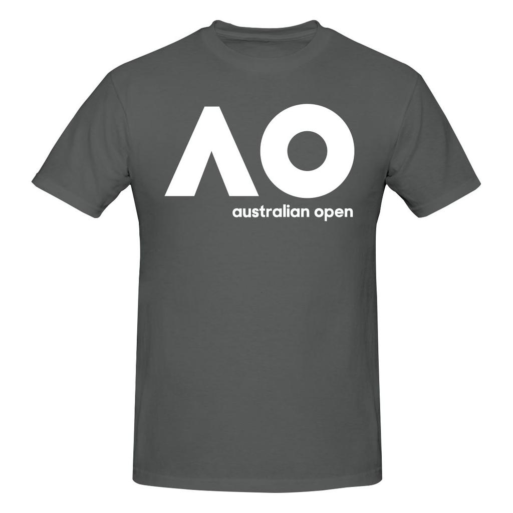 Australian Open Ao Slightly Wide Tshirt Niche Casual Neat Stitching Short Sleeve