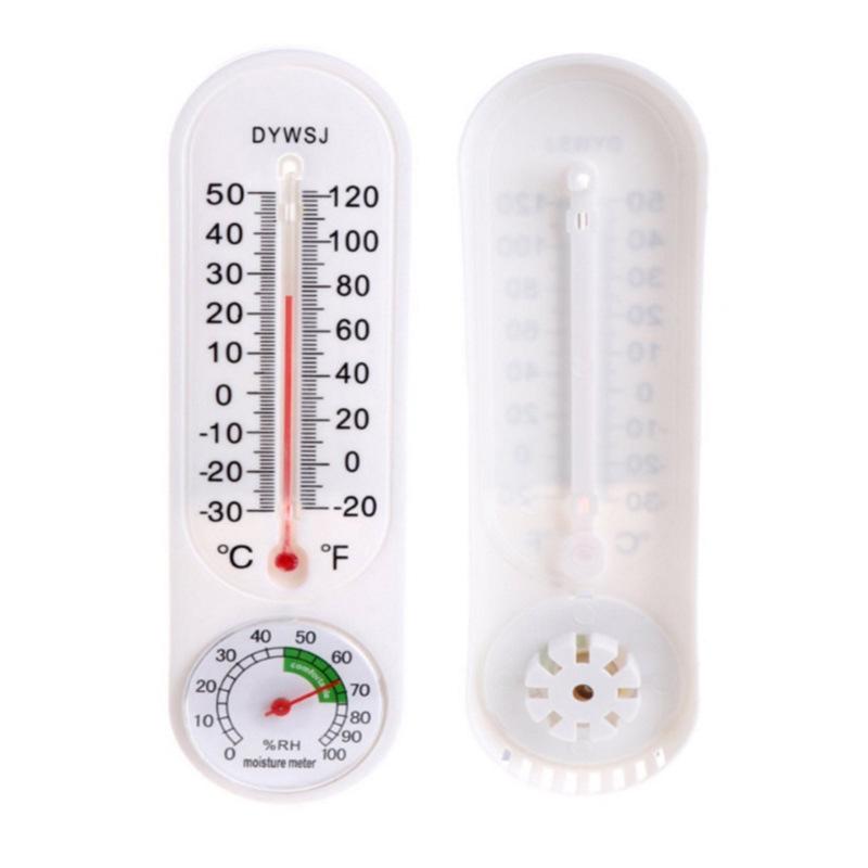 1PC Indoor Thermometer, Wall-mounted Household Greenhouse Thermometer, Hygrometer, Breeding Thermometer