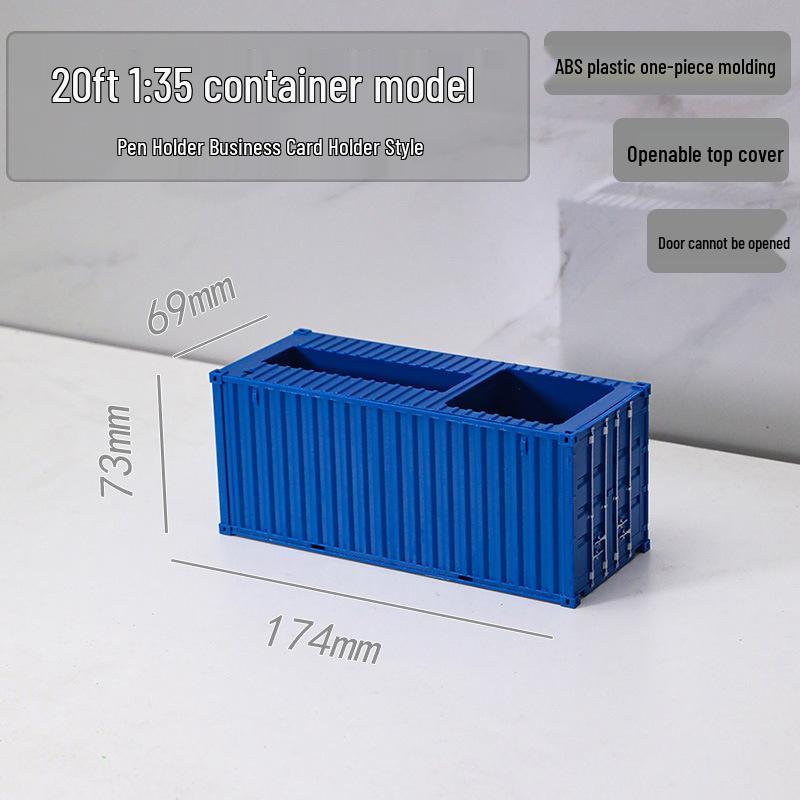 20ft 1:35 Container Model Ornament & Pen Holder Business Gift – Customizable with Graphics & Text