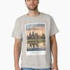 Angkor Wat At Sunrise Mystical Temple Cambodia Retro Vintage Travel Poster Classic T-Shirt