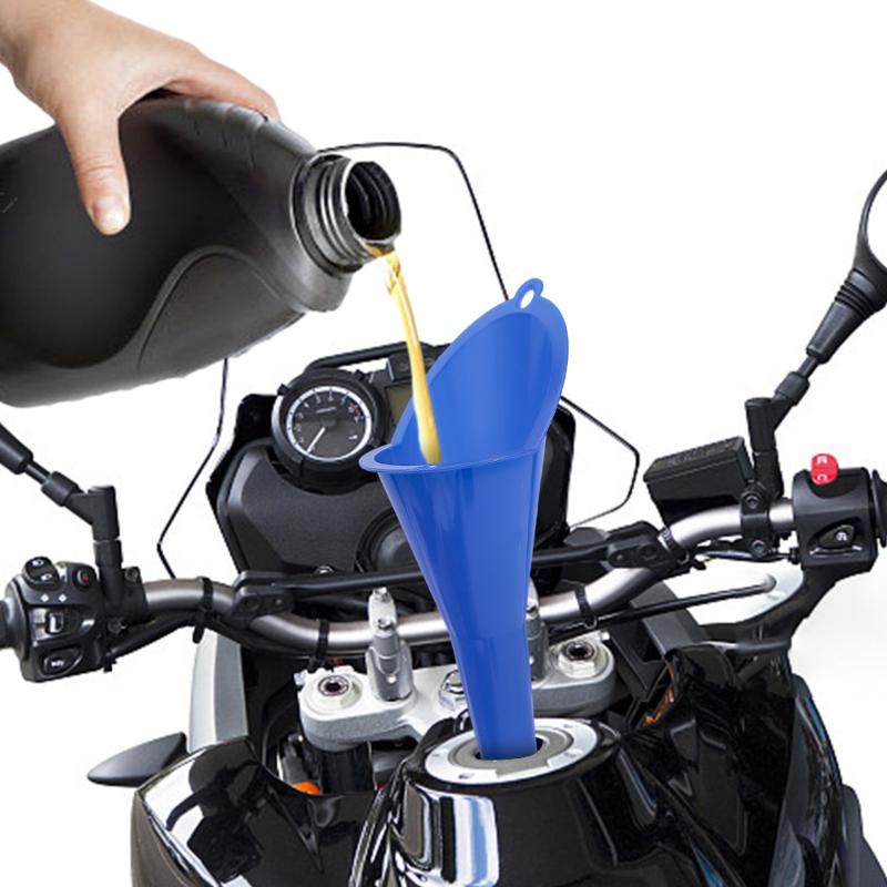 Hand Free Fuel Funnel Car Long Handle Funnel Petrol Filling Equipment Splash Proof Plastic Fuel Funnel Motorbike Cars Part