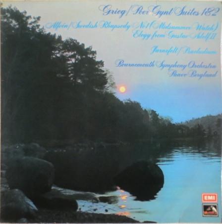 

LP Record EDVARD GRIEG HUGO ALFVN ARMAS Peer Gynt Suites 1 2 Swedish Rh ASD2952 His Masters Vo 1974 UK Classical Used