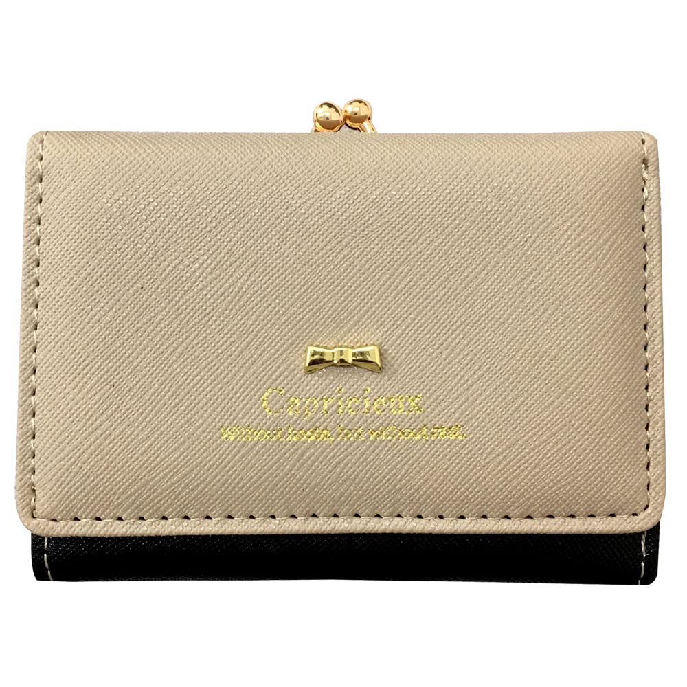 

Wallet Beige Black [Aldi] Women s Tri-fold &