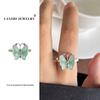 Bague chat Lanzhi en argent sterling 925 – Bijou de luxe léger pour index ouvert
