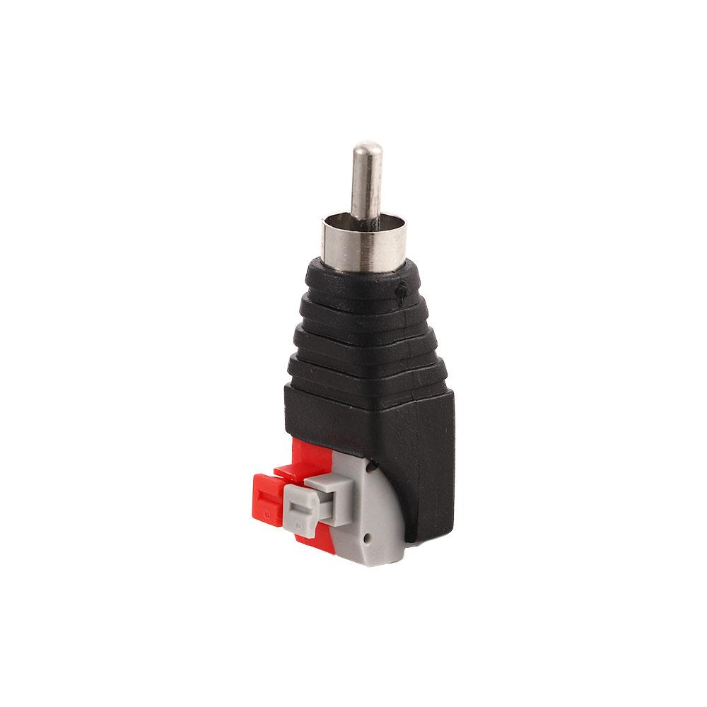 Audio Adapter Jack RCA Jack Speaker Wire Connector Adapter A/V Adapter RCA Connector Press Terminal