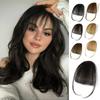 Ladies' Forehead Light and Thin Simulation Bangs with Sideburns, Invisible and Traceless Bangs Wig