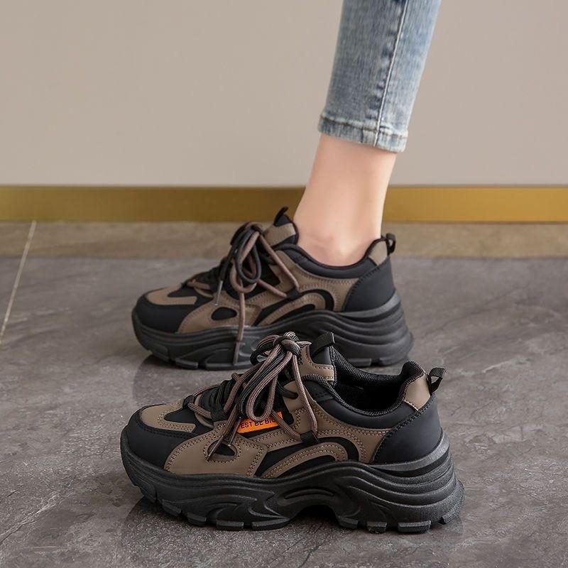 Fashion Fashionable Versatile Soft Soled Sports Shoes Autumn Winter New Casual Comfortable Running Sneakers Simple Thick Women's Shoes