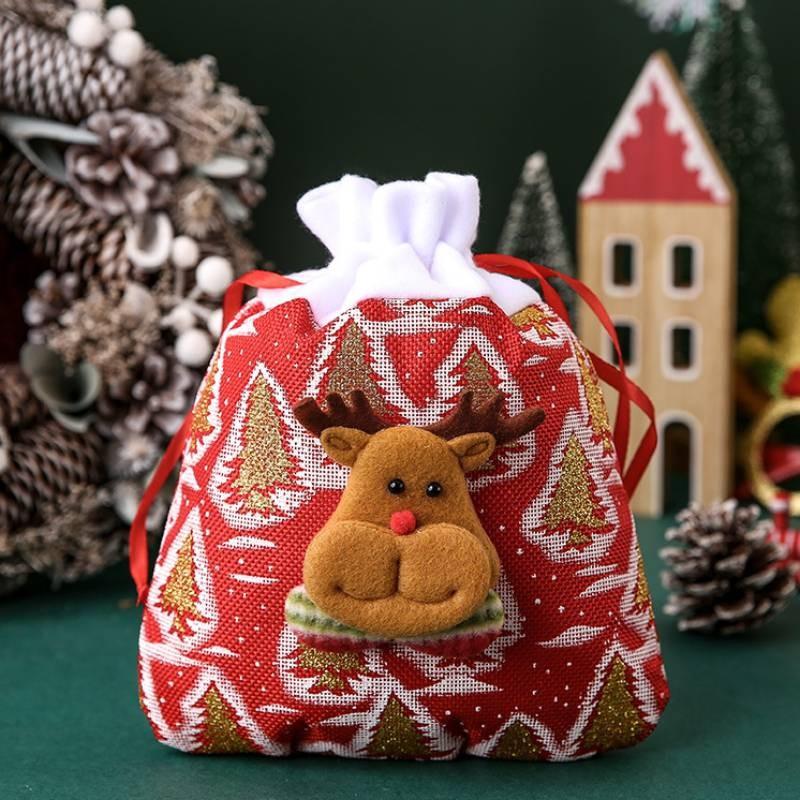 Adorable Christmas Apple Bags For Festive Decoration And Gift Wrapping For Kids