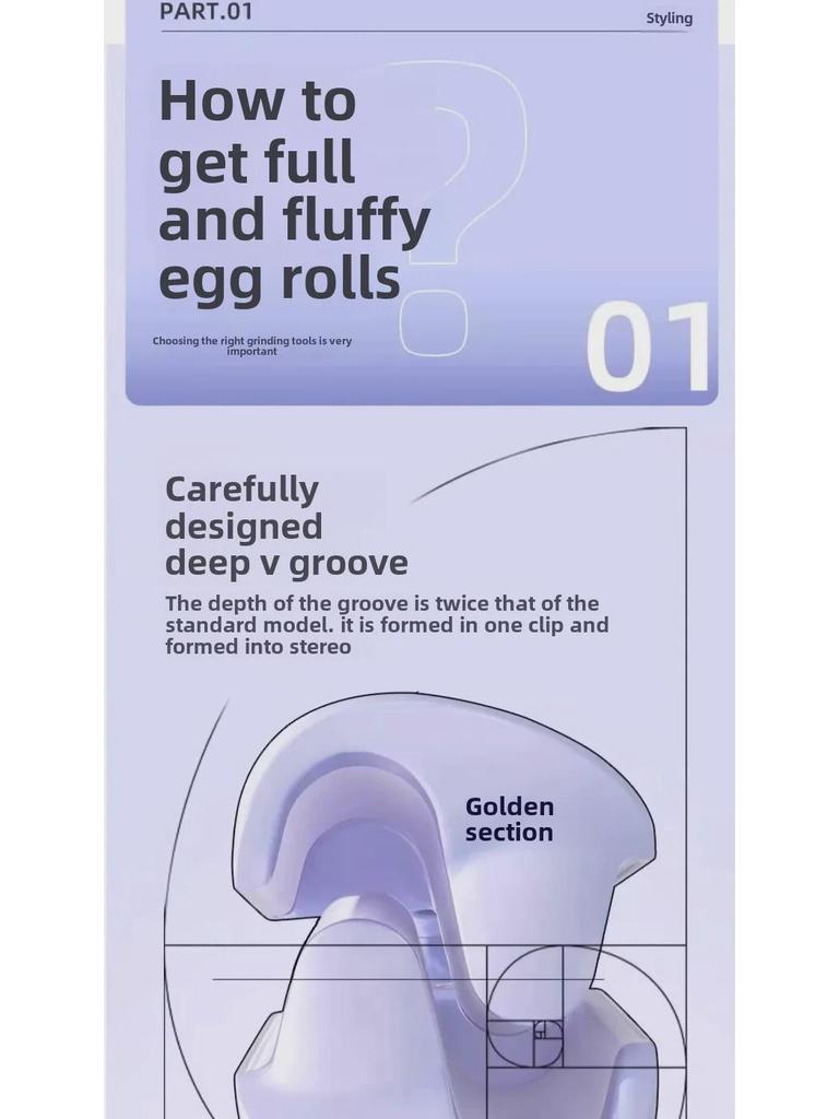 32mm Egg Roll Curling Iron: Long-lasting, Damage-free Styling for Short Hair with Wool Splint and Water Ripple Design.