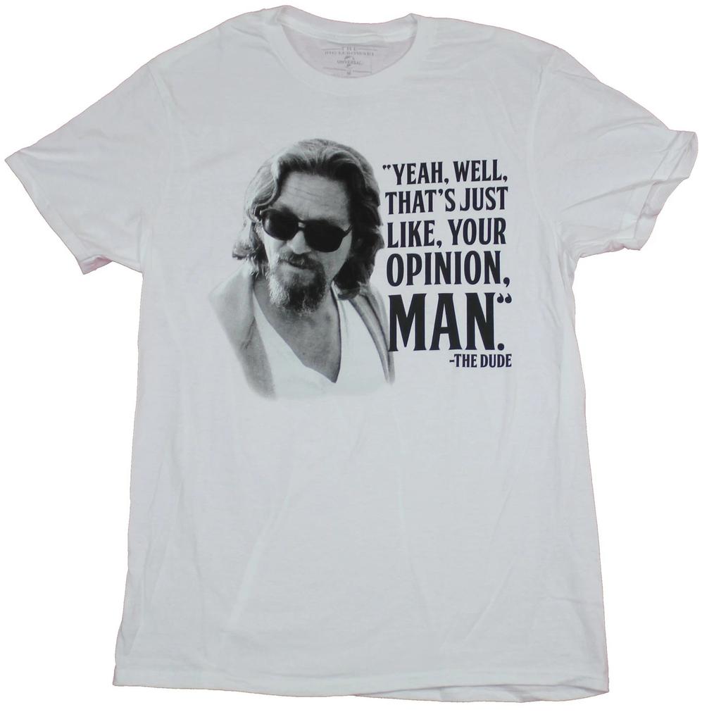 The Big Lebowski The Dude Movie Print Short Sleeve Tshirt Funny Humor Tee Unisex Women Harajuku Vintage Streetwear Summer Tee Tops