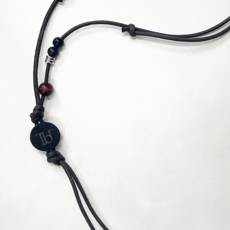 Rubati Wooden Token Necklace (BROWN)