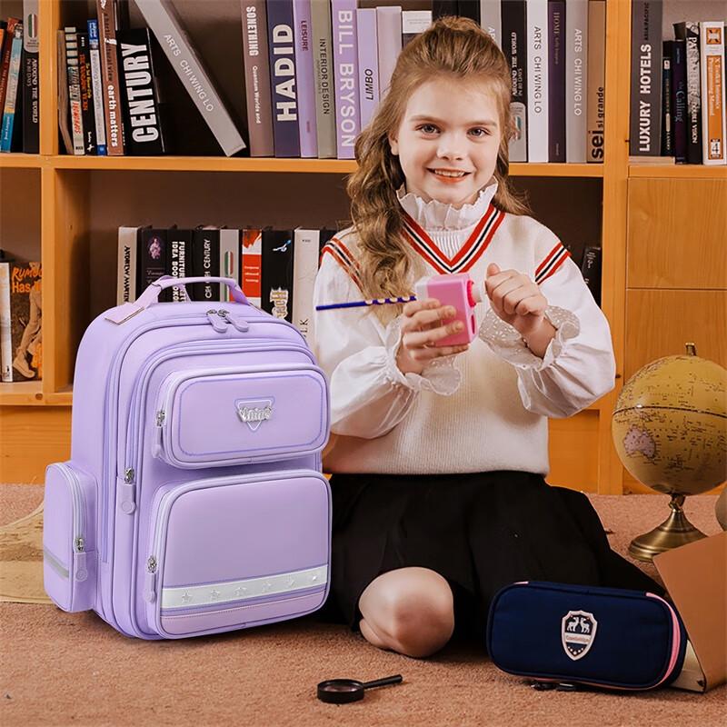 Dijiuchengbao Floating Weight Reduction Backpack for Primary School Boys Grades 1-3 Lightweight Spine