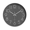 Plastic Silent Wall Clock, Creative and Fashionable Three-dimensional Digital Scale Wall Clock for Living Room, Clock 12 Inches 30CM