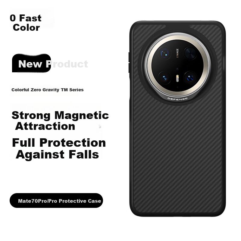 Thickened Anti-Drop KevlarPhone Case for Huawei Mate70Pro, Anti-Drop Kevlar Mate70pro+ Premium Edition Magnetic Full Protection Camera Lens Cover