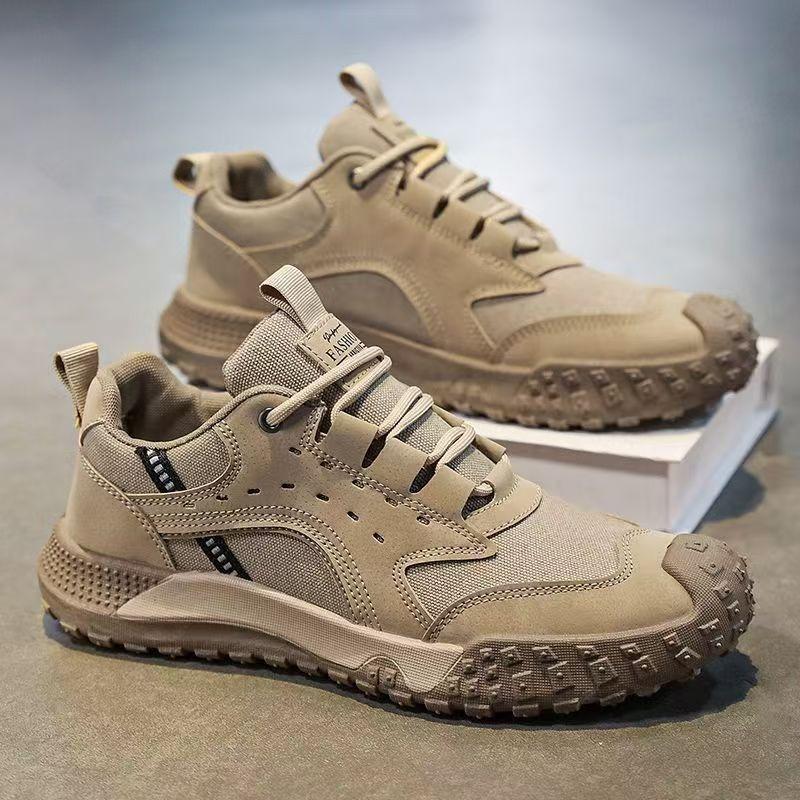 Casual Shoes for Men, Stylish Breathable Skateboard Shoes, Trendy Hiking Shoes, Sports Outdoor Construction Site Shoes.
