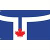 1pc Multi-Size Optional Toronto City Flag, Unique Design, Polyester Material, Outdoor Patio And Garden Decor, No Power Required, Outdoor Flag | Modern