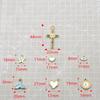 7 Styles Stainless Steel Drip Oil Fishtail Cross Star Charms Pendants