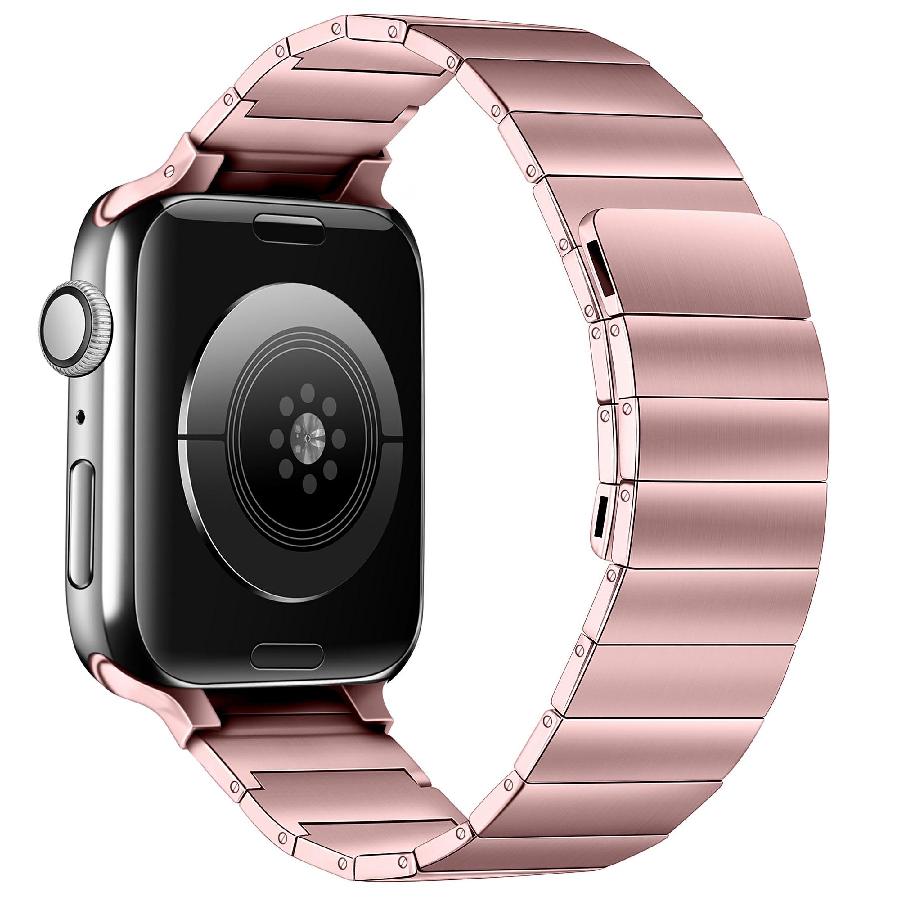 

Ремінець для Apple Watch Series 10 9 8 7 SE 6 5 4 3 2 1 42 мм 41 мм 40 мм 38 мм Магнітний ремінець для годинника з нержавіючої сталі Pink