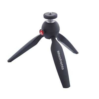 Mini Tripé Manfrotto PIXI para Câmeras Mirrorless e Compactas Bola Vídeo Carga 1kg Peso 190g Câmeras, Cabeça, Punho, Preto, Capacidade, (MTPIXI-B)