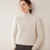 Women's Soft Cashmere Turtleneck Sweater - Solid Color, Loose Fit, Slimming Design for Autumn & Winter