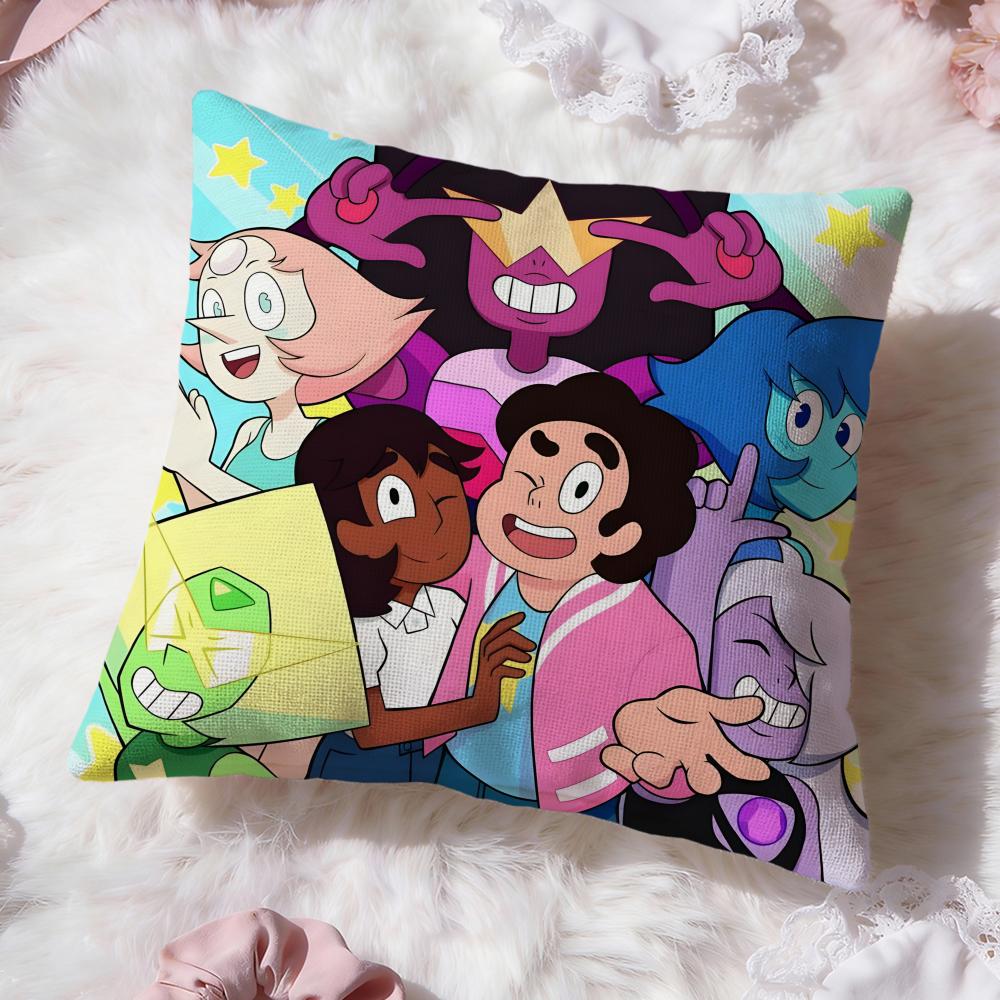 S-Steven Universe FutureS Cushion Cover Premium Comfort Reversible Pillow Cove -Two in One Design for Any Room & Car Interior
