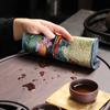 Chinese Retro Painted Tea Towel Kung Fu Tea Set Strong Water Absorption Thickened Tea Mat Cotton Velvet Tea Ceremony Accessories