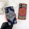 Mandala Texture Rose Flower Phone Case for Apple iPhone 16 17 Air 14 15 Pro Max Plus 16+ 16E 14+ ProMax Protective Cover