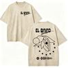 Vintage Washed Quevedo 2026 New Album El Baifo Tshirt High Street Fashion Trend Tshirts Men Women Casual Loose Cotton T Shirt