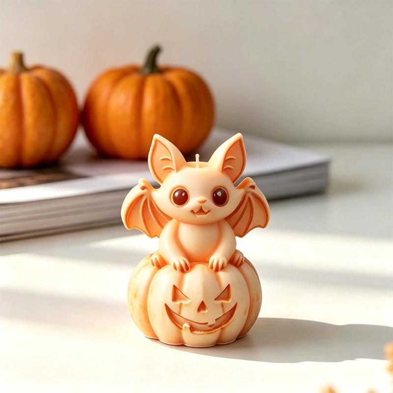 Halloween Casting Mold for Character Art and Table Display, Soft Silicone Candle Crafting Tool for Home Projects and Gift Making