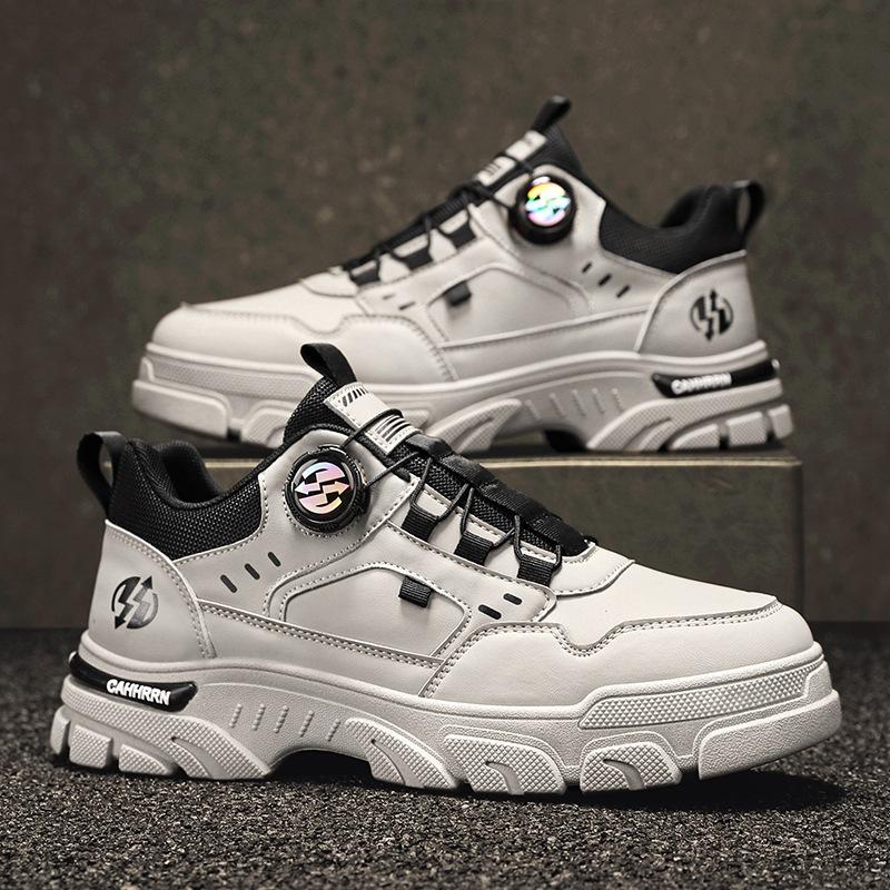 Drehknopf Martin Schuhe Herren Herbst 2024 neue Herrenschuhe Workwear Freizeitschuhe Herren Outdoor-Sport trendige Schuhe