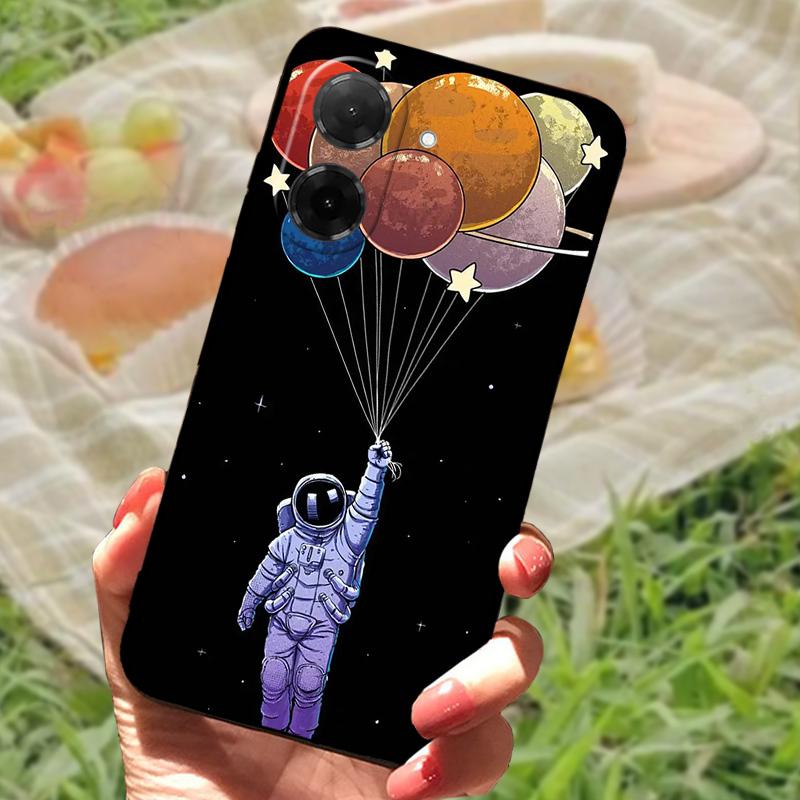 Funda de Dibujos Animados de Moda de Lujo Para Redmi A5 4G Cubierta Trasera de Silicona Suave a Prueba de Golpes Para Teléfono Xiaomi Poco C71 4G Parachoques Carcasa Fundas