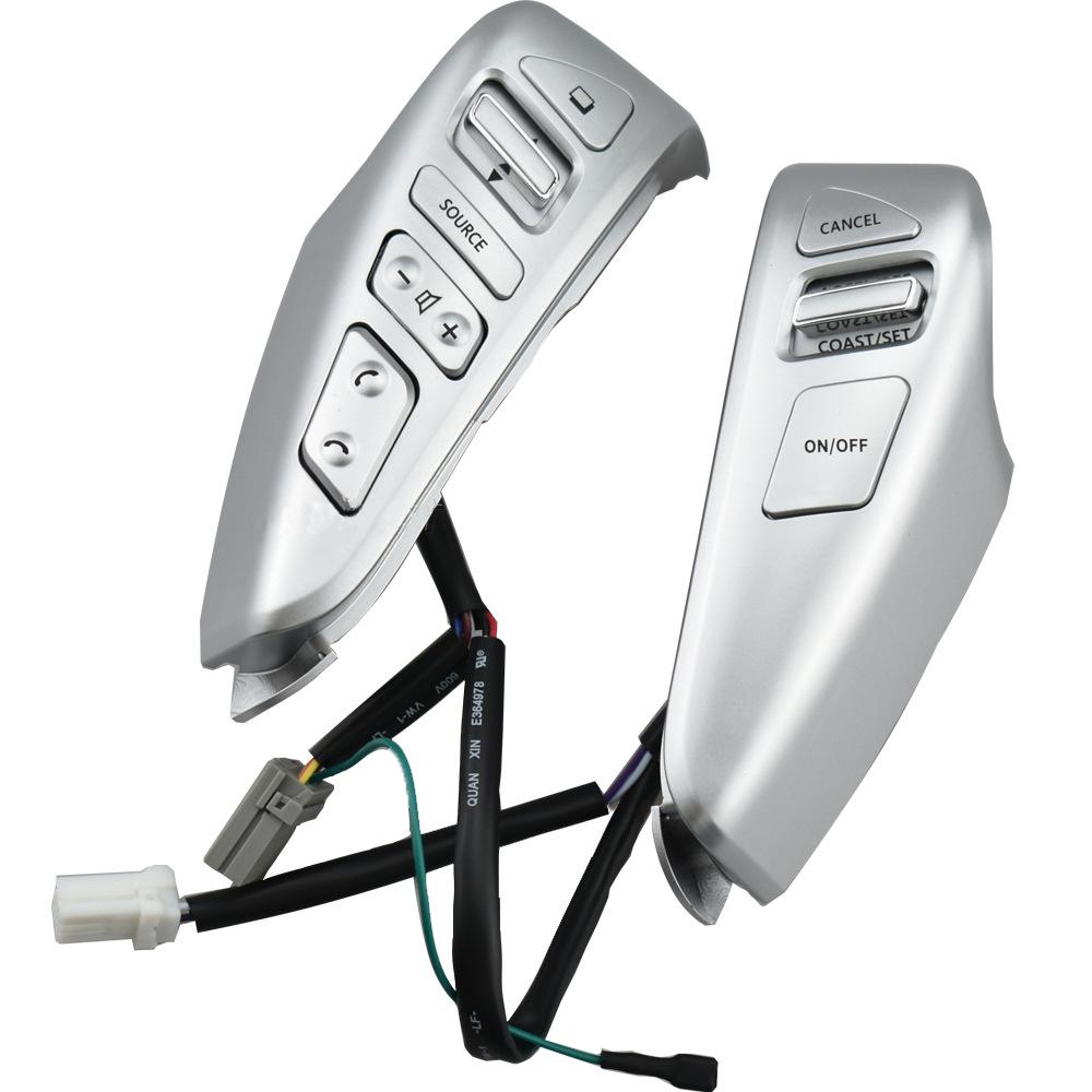 

Кнопка рулевого управления Ruili21, новый 25550-3DA6A, переключатель круиз-контроля для автомобиля Nissan Sentra Livina Almera Cube Versa Note серебряный