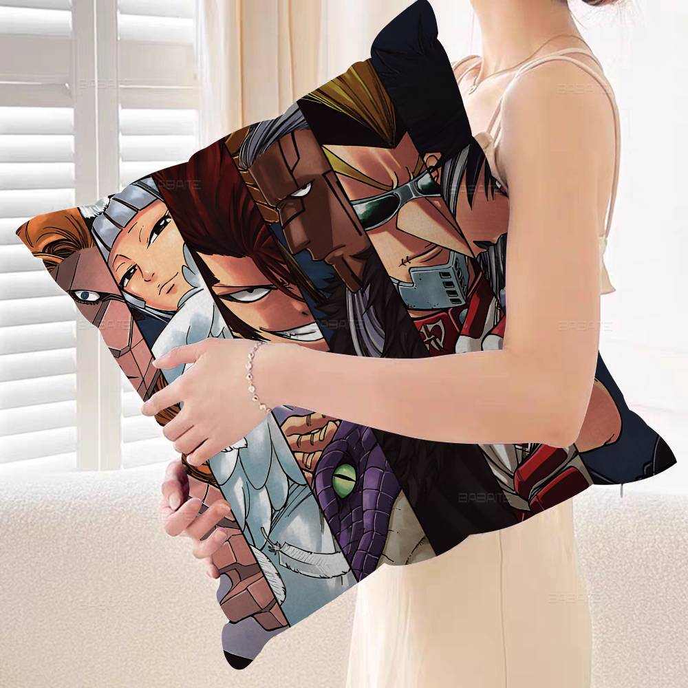 Anime Fairy Tail Pillowcase Toon Gift Cushion Cover Bedroom Home Sofa Chair Seat Decor Pillow Case