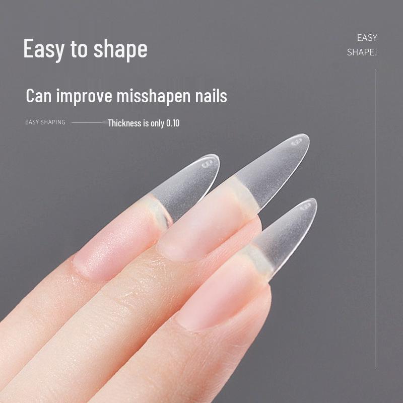 Ultra-Thin Seamless Full Cover Nail Tips - Salon Quality False Nail Patches