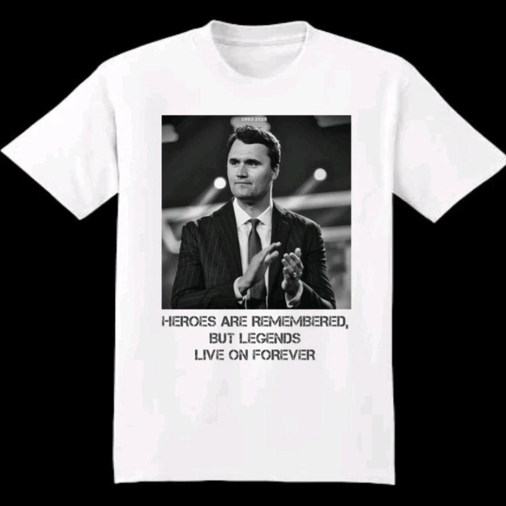 

Charlie Kirk Rest in Peace RIP 19932025 Printed Tshirt High Quality Cotton White Woman Man in Memory of Charlie Kirk Shirts 4XL