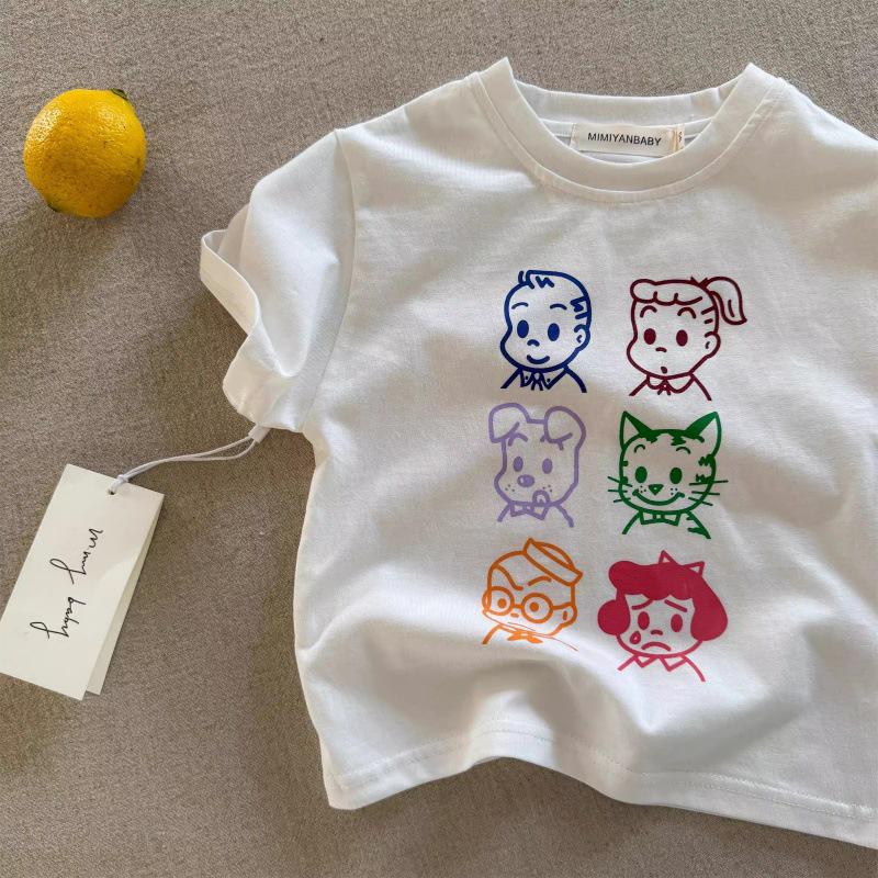 2025 3D Dinosaur Panda Rice Ball Japanese Style Summer Trendy Short-Sleeve T-Shirt for Men, Women, and Kids