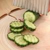 Stainless Steel Crinkle Cut French Fry Cutter Wavy Blade Vegetable Slicer for Potato Carrot