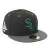 New Era 59FIFTY Cap MLB Chicago White Sox CWS with Side Patch and Under Exclusive To and Also 59FIFTY with Side Patch and SOX SOX Flat Stylish
