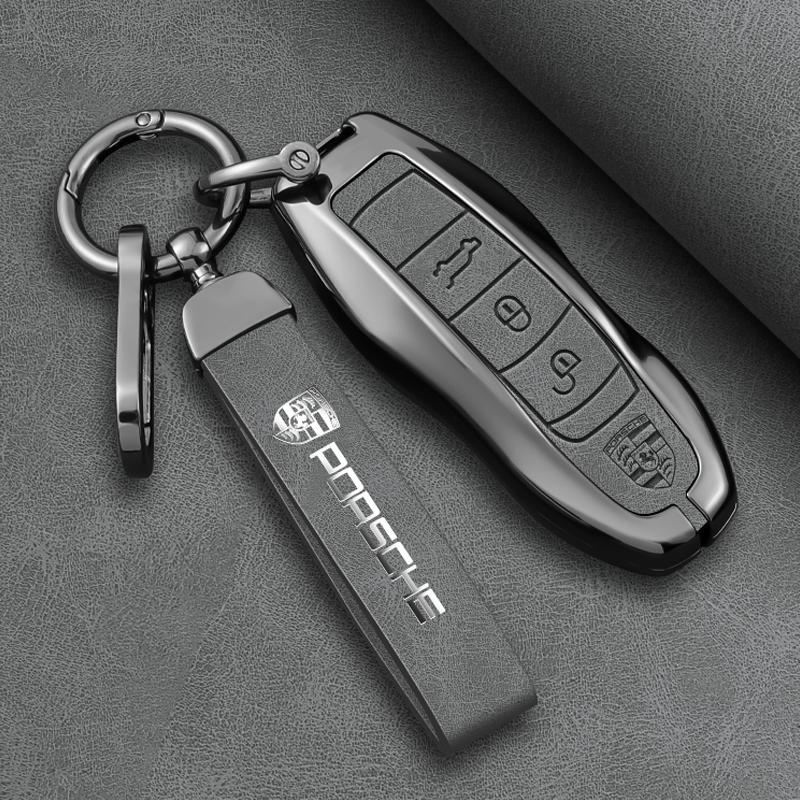 Hochwertige Auto-Schlüsselhülle Abdeckung Schale Für Porsche Panamera Spyder Carrera Macan Cayman Cayenne 911 970 981 991 Schlüsselanhänger Zubehör