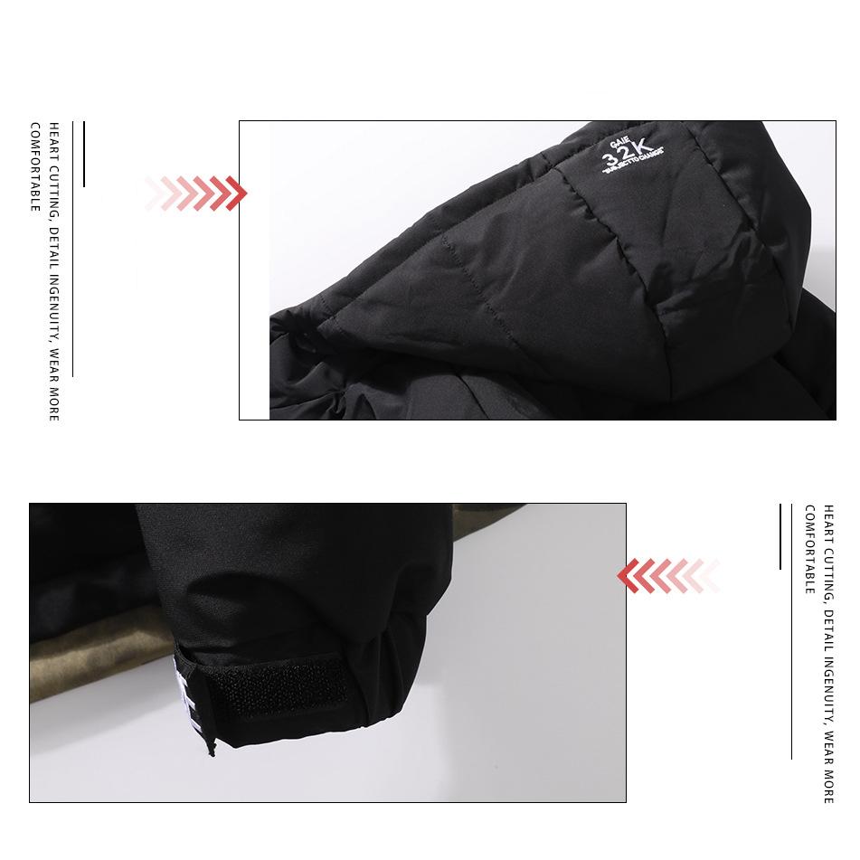 Hohe Qualität Winter Neu Kommen Dicke Warme 3 Farben Gepolsterte Jacke Männer Übergroße Streetwear Füllung Jacke Trendy Männer Mantel