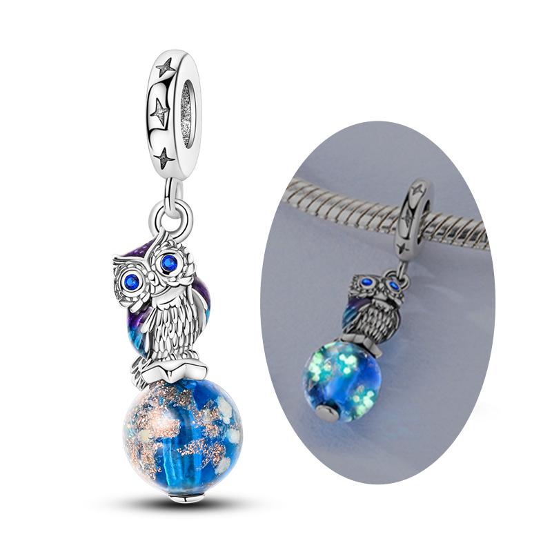 Charms Pendentifs Perles Argent 925 Chien Chat Luciiole Papillon Libellule Charme Pour Femmes Fabrication de Bijoux Accessoires de Mode