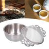 Stainless Steel Tea Strainer Loose Leaf Tea Infuser Filter Double Ear Kitchen Gadget