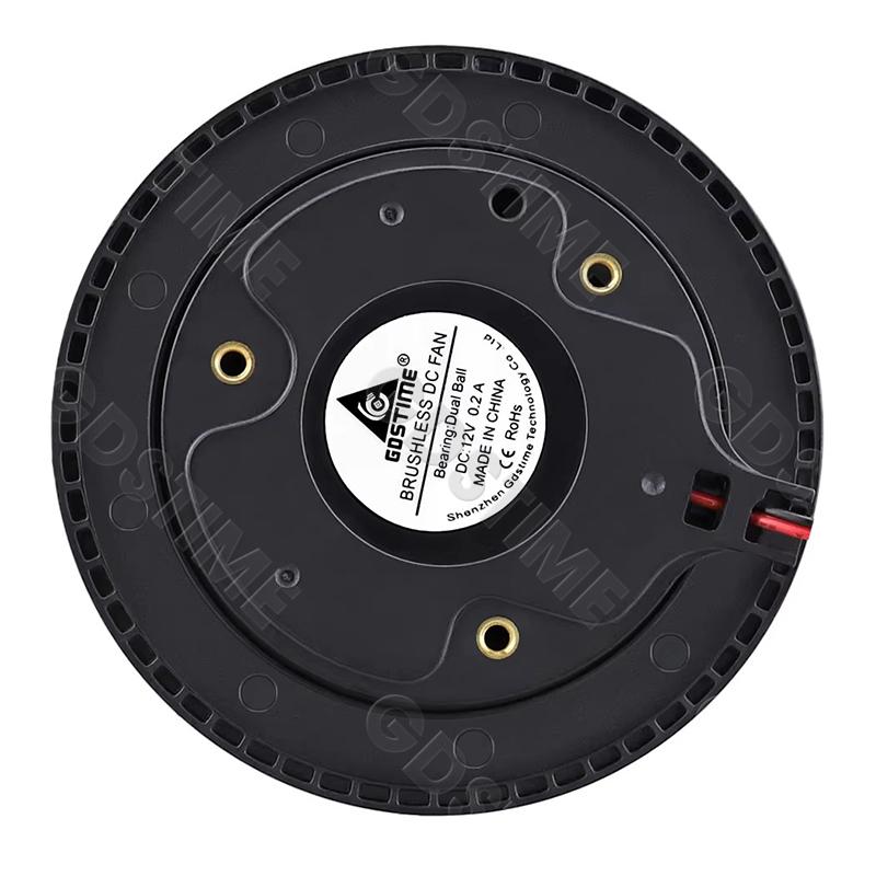 

1Pcs Gdstime DC 12V Fan 100mm 100mmx100mmx25mm New Centrifugal Turbo Cooler Fan 10cm 100x25mm Dual Ball Turbo Blower Fan 10025 12V Blower чёрный