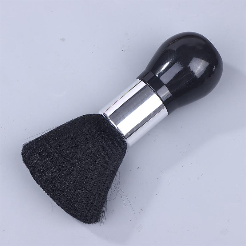 Spazzola Morbida da Parrucchiere Spazzola Nera da Parrucchiere Pulizia Capelli Collo Spolverino Viso Anello Taglio Capelli Pettine per Styling Barba