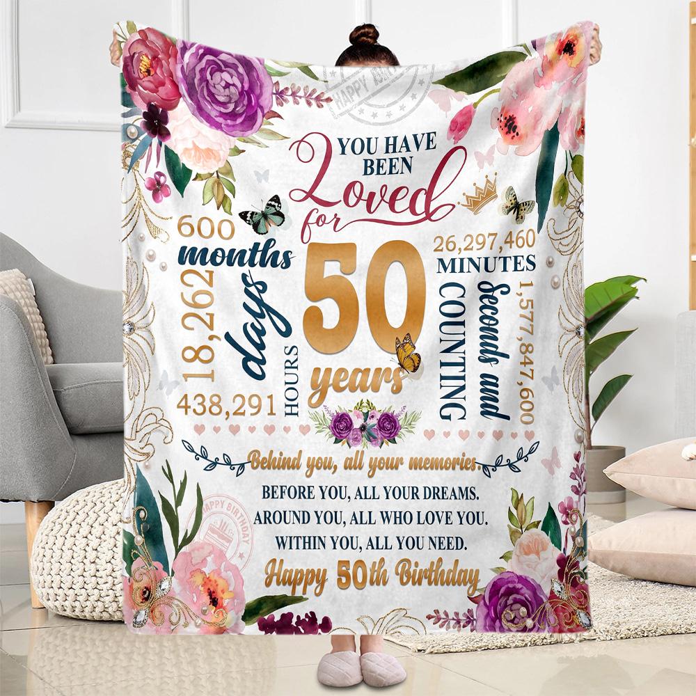 Happy 100th Birthday! Blankets Are Suitable for Living Rooms,making Them an Ideal Choice for Outdoor Travel and Gifts.