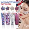 6Pcs Glitter Gel Set, Shiny Sequins Glitter Jelly for Face Body, Festival Makeup Pendant Cosmetic Decoration