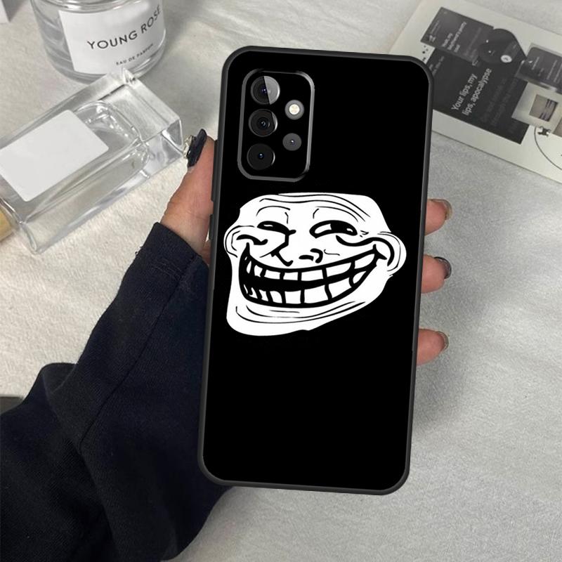 

Troll Face Meme Case For Samsung Galaxy A14 A24 A34 A54 A51 A71 A13 A23 A33 A53 A73 A12 A22 A32 A52 Coque Samsung A73 5G